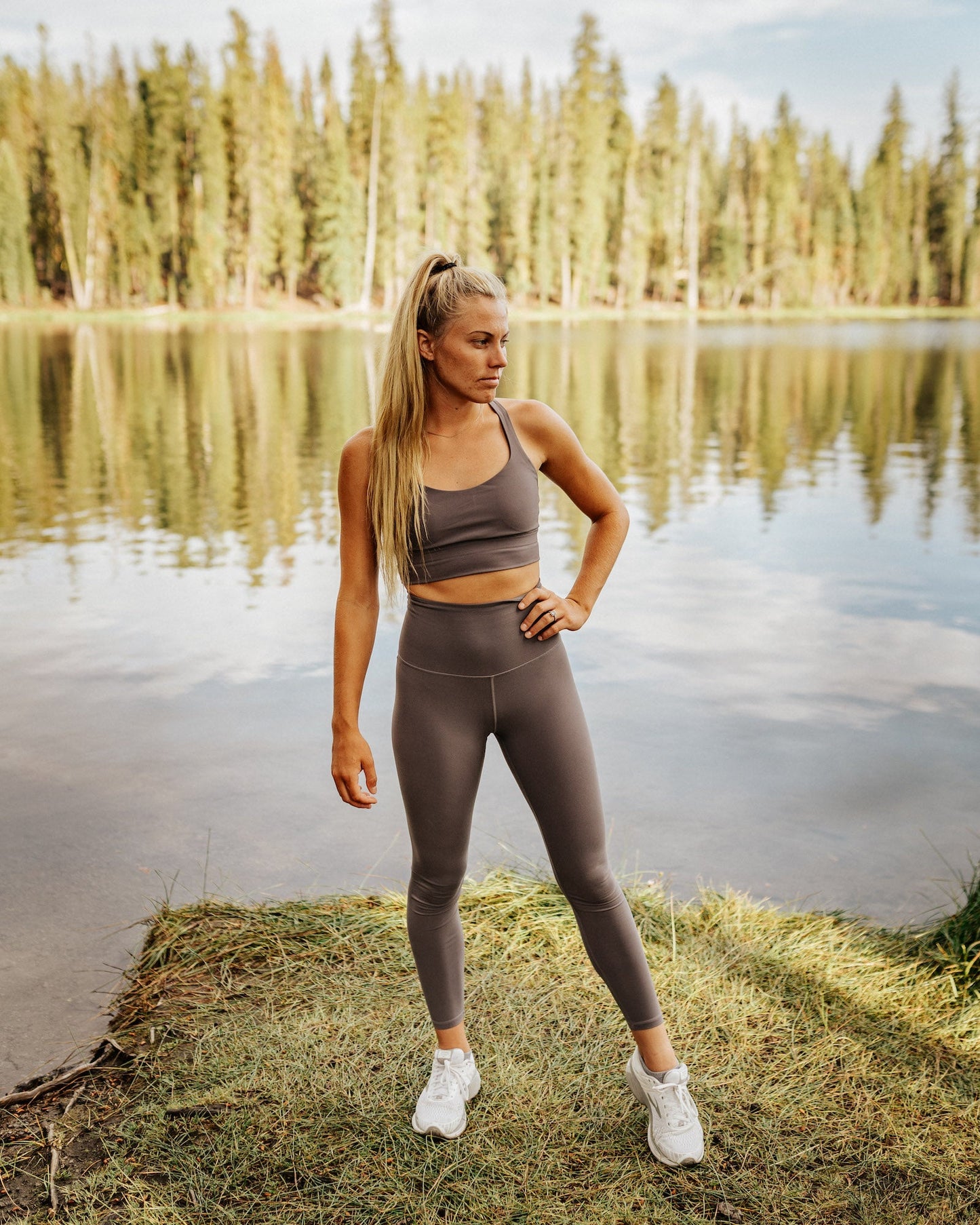 Women's Soft Leggings Gray-1