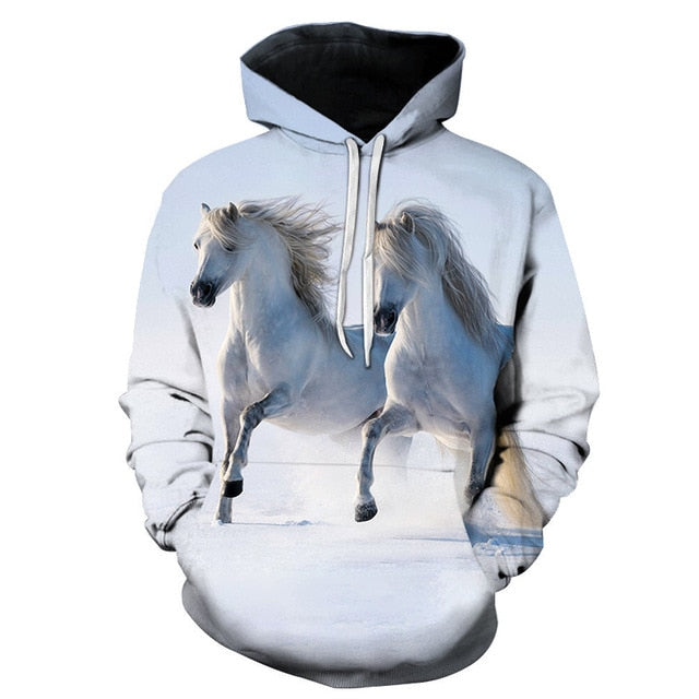 Horse Win Instant Success 3D Print Hoodies Interesting implication Animal Design Men Women Streetwear Pullover Casual Sweatshirt-6