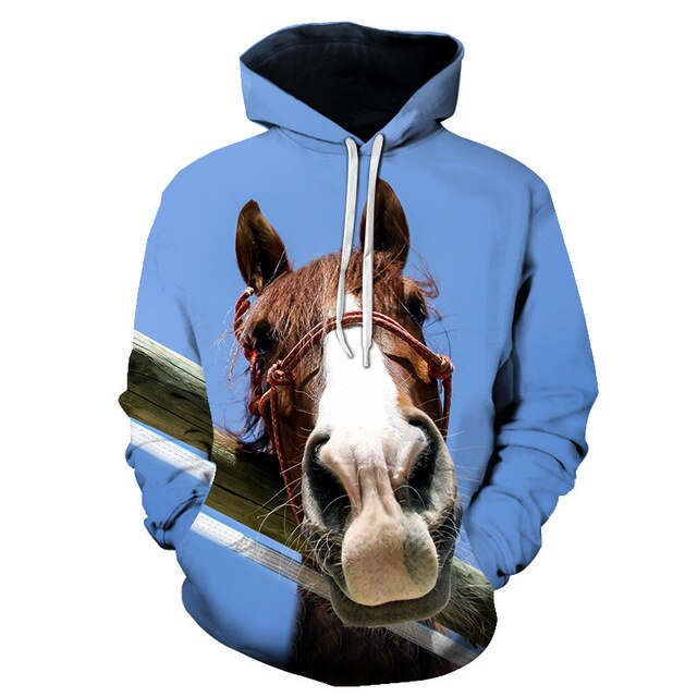 Horse Win Instant Success 3D Print Hoodies Interesting implication Animal Design Men Women Streetwear Pullover Casual Sweatshirt-14